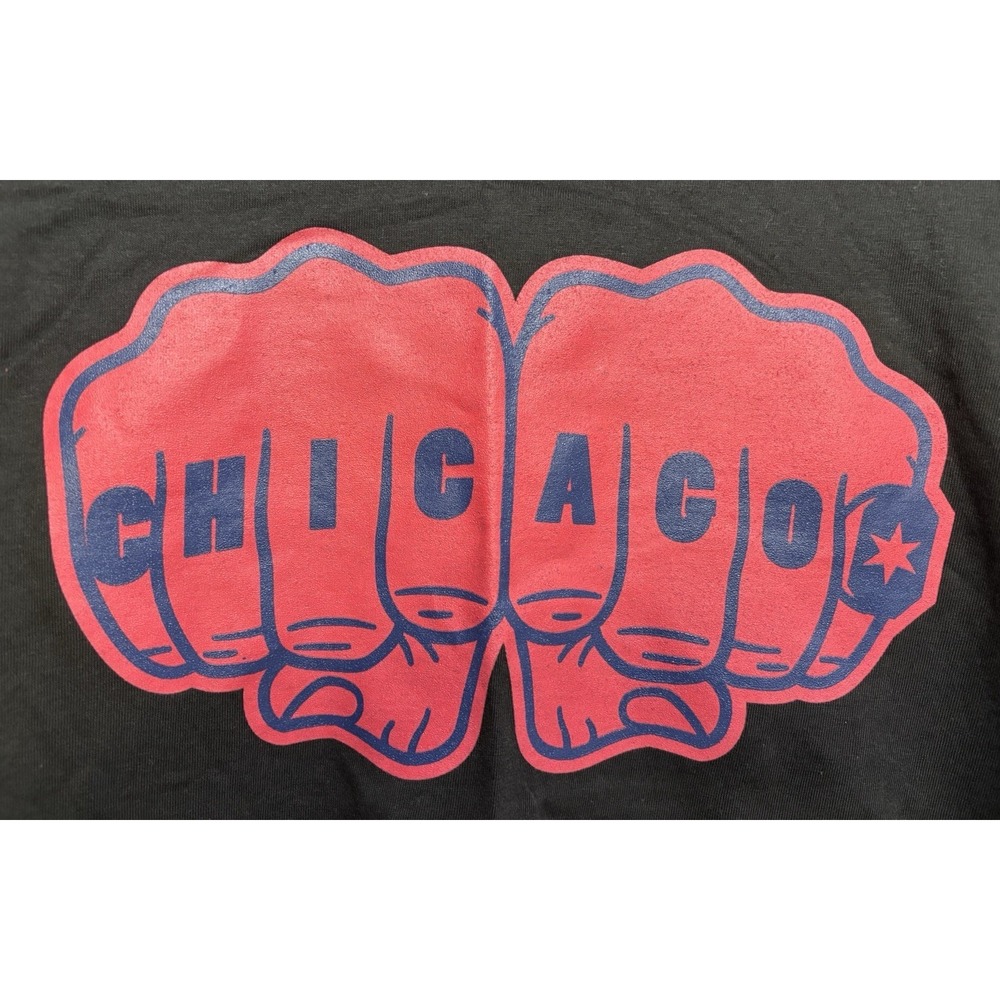 Chicago‎ Fire Shirt FC MLS Soccer Club Adidas Men's Small Short Sleeve Fist Logo